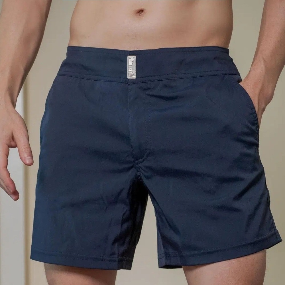 Vilebrequin Men's Lined Swim Trunks Navy XL